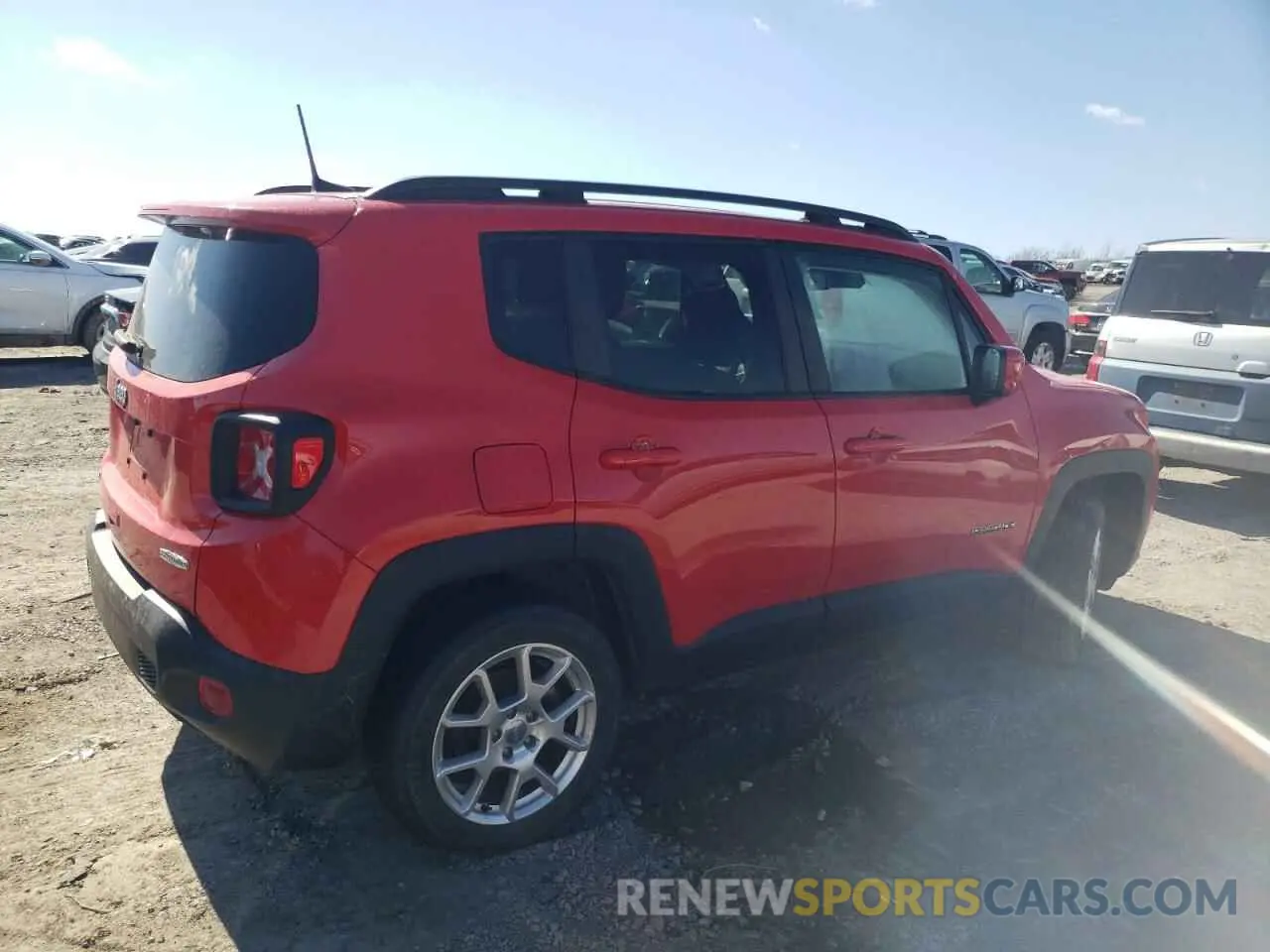 3 Photograph of a damaged car ZACNJBBB6LPL71835 JEEP RENEGADE 2020