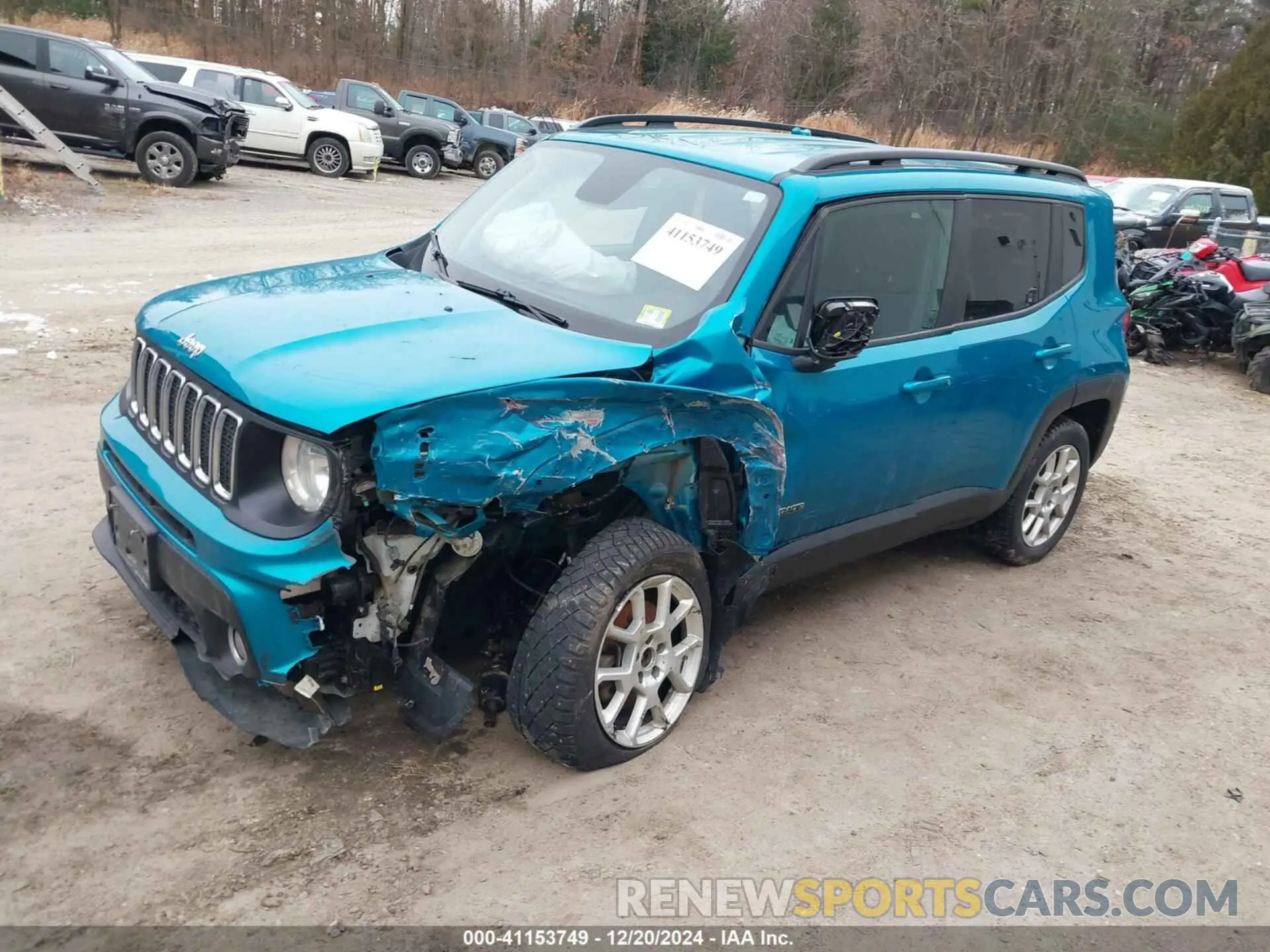 2 Photograph of a damaged car ZACNJBBB7LPL94542 JEEP RENEGADE 2020