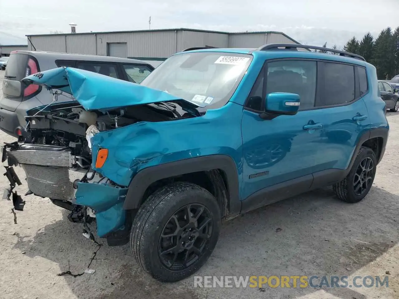 1 Photograph of a damaged car ZACNJBBB8LPM10831 JEEP RENEGADE 2020