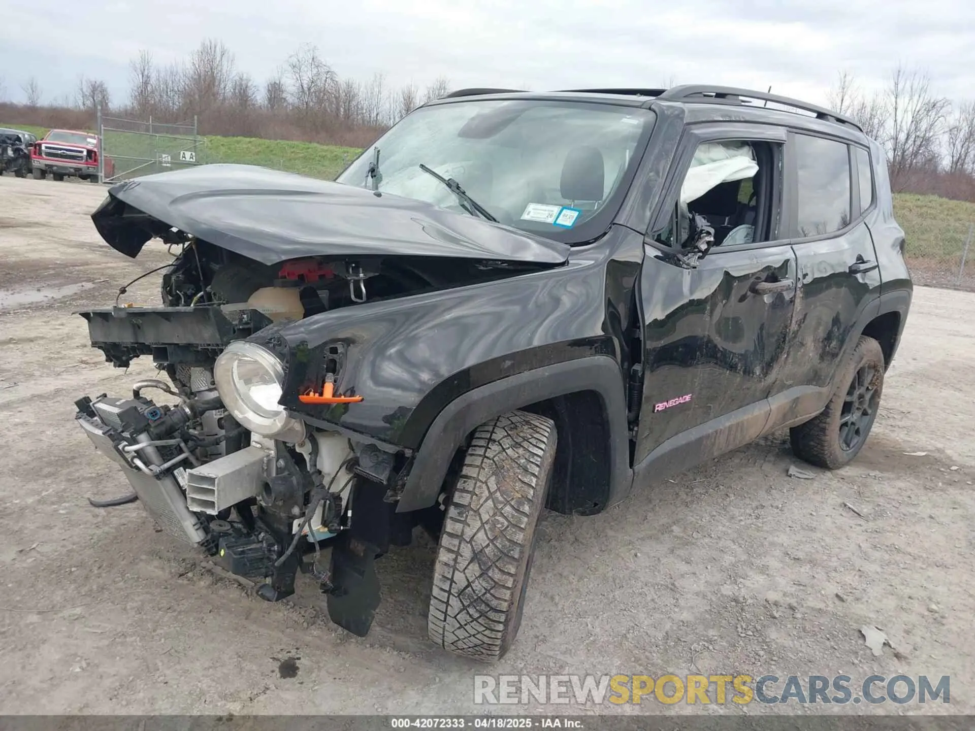 2 Photograph of a damaged car ZACNJBBB8LPM11042 JEEP RENEGADE 2020