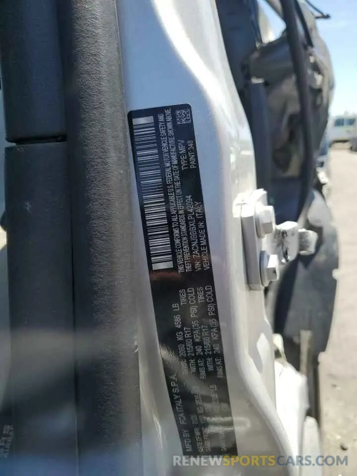 13 Photograph of a damaged car ZACNJBBBXLPL42094 JEEP RENEGADE 2020