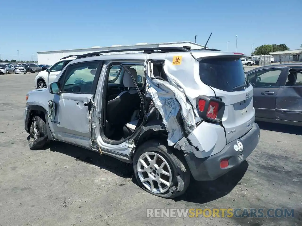 2 Photograph of a damaged car ZACNJBBBXLPL42094 JEEP RENEGADE 2020