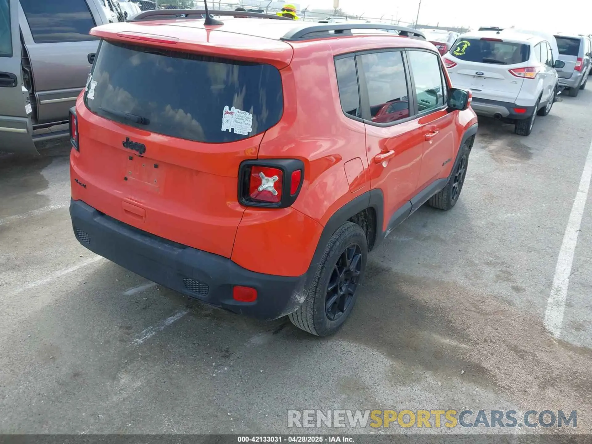 4 Photograph of a damaged car ZACNJBBBXLPL91196 JEEP RENEGADE 2020