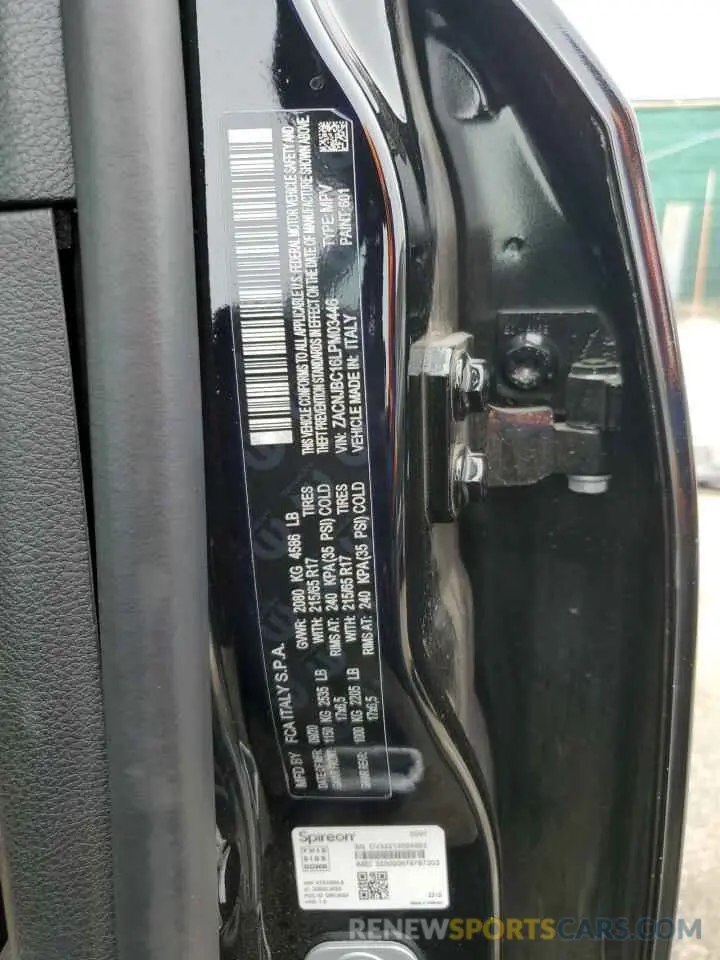 14 Photograph of a damaged car ZACNJBC16LPM03446 JEEP RENEGADE 2020