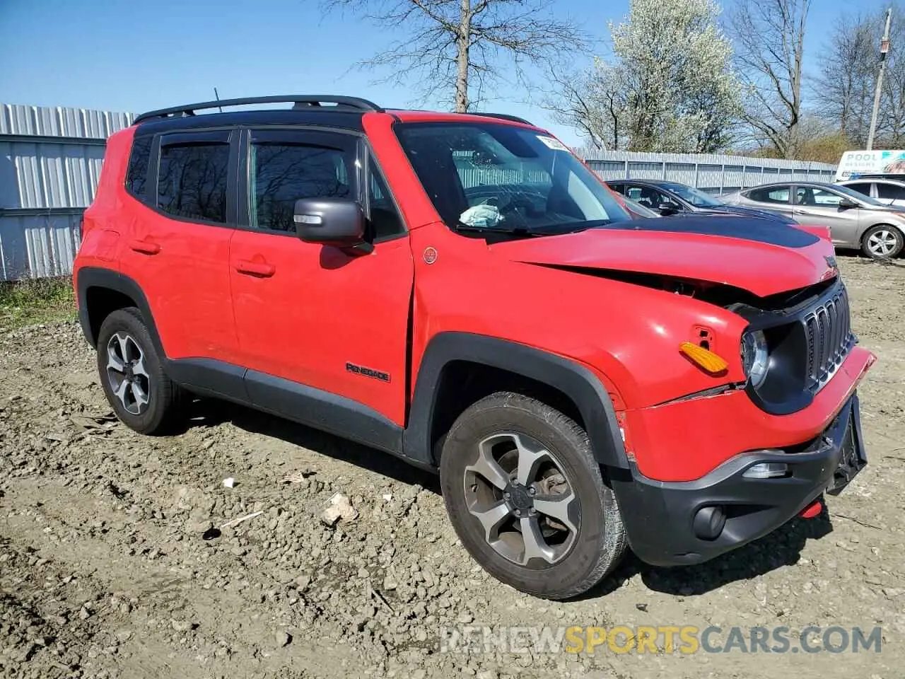 4 Photograph of a damaged car ZACNJBC18LPL14512 JEEP RENEGADE 2020