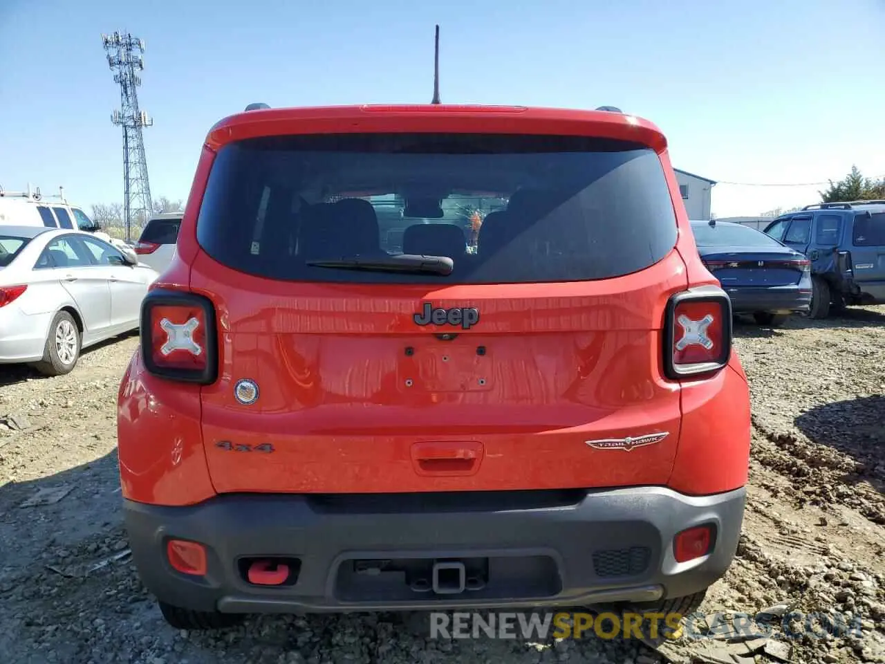 6 Photograph of a damaged car ZACNJBC18LPL14512 JEEP RENEGADE 2020
