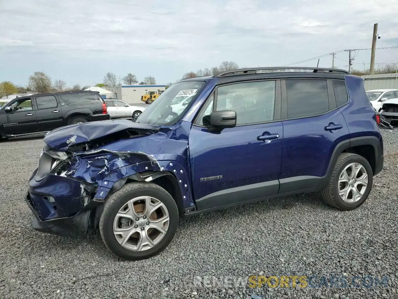 1 Photograph of a damaged car ZACNJBD10LPL73598 JEEP RENEGADE 2020