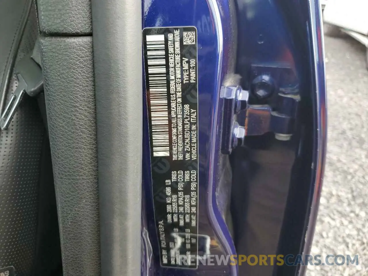 13 Photograph of a damaged car ZACNJBD10LPL73598 JEEP RENEGADE 2020