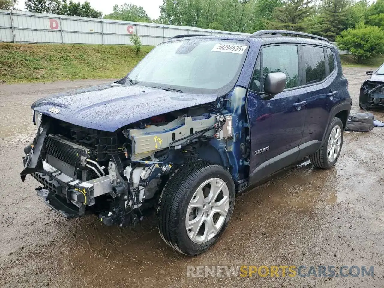 1 Photograph of a damaged car ZACNJBD18LPL82744 JEEP RENEGADE 2020