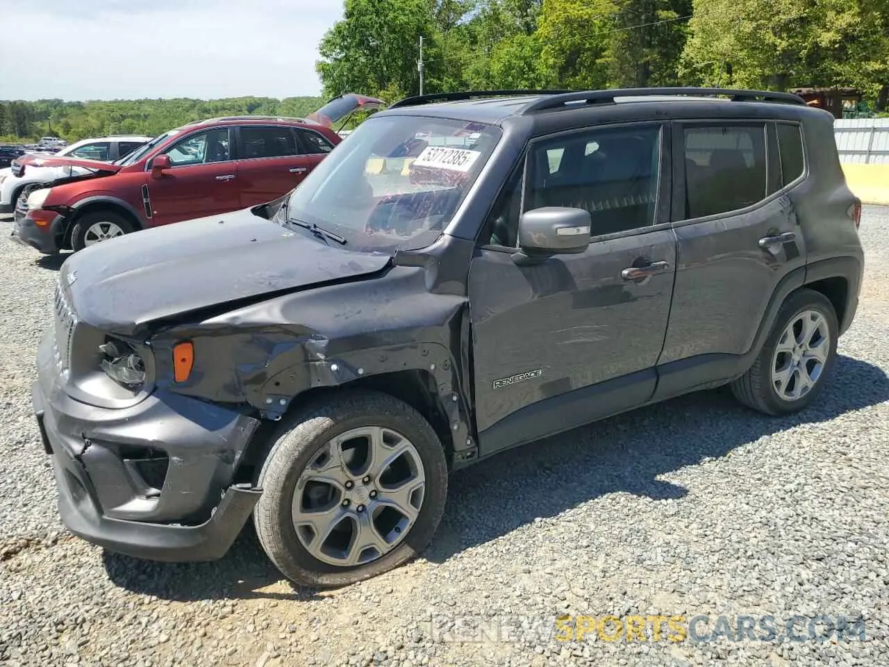 1 Photograph of a damaged car ZACNJBD18LPL89029 JEEP RENEGADE 2020