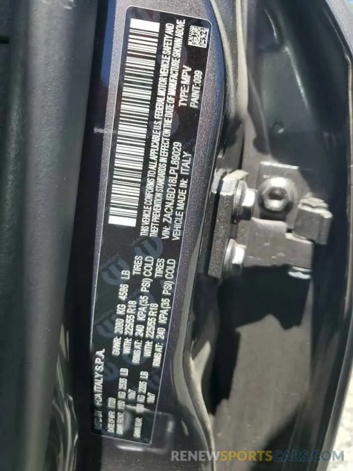 13 Photograph of a damaged car ZACNJBD18LPL89029 JEEP RENEGADE 2020