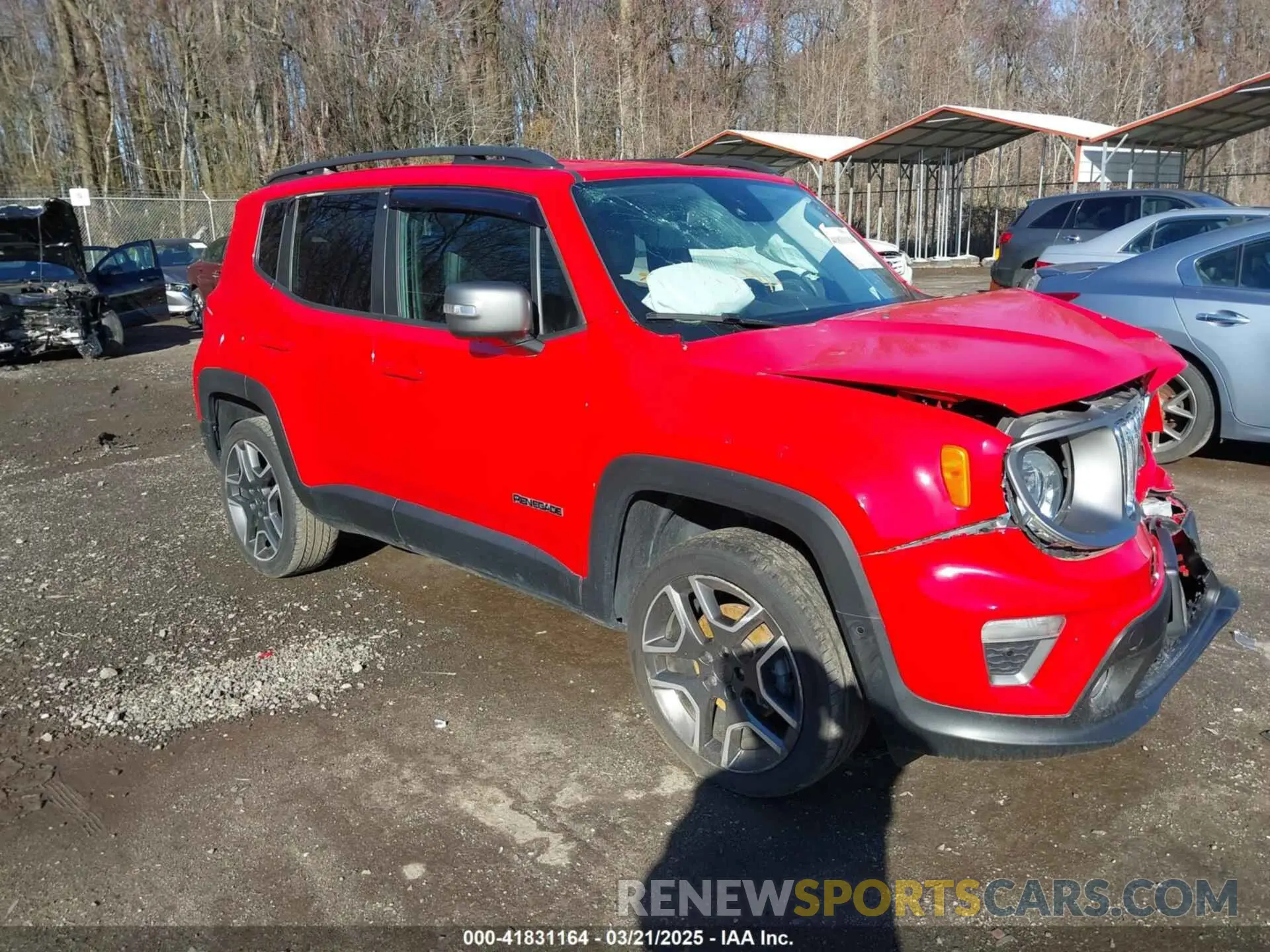 1 Photograph of a damaged car ZACNJBD19LPL79867 JEEP RENEGADE 2020