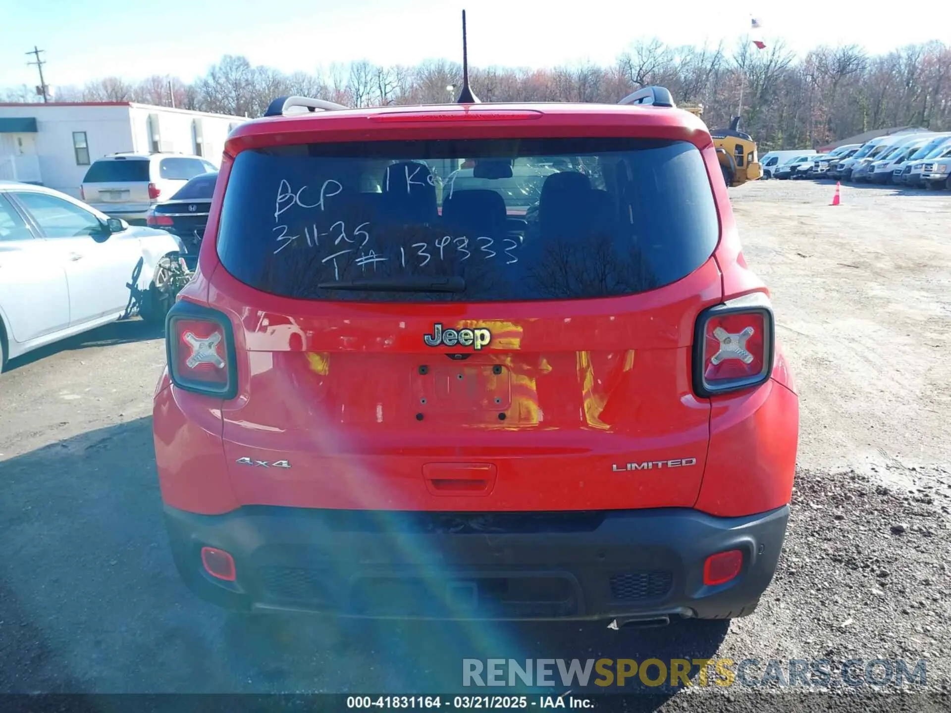 16 Photograph of a damaged car ZACNJBD19LPL79867 JEEP RENEGADE 2020