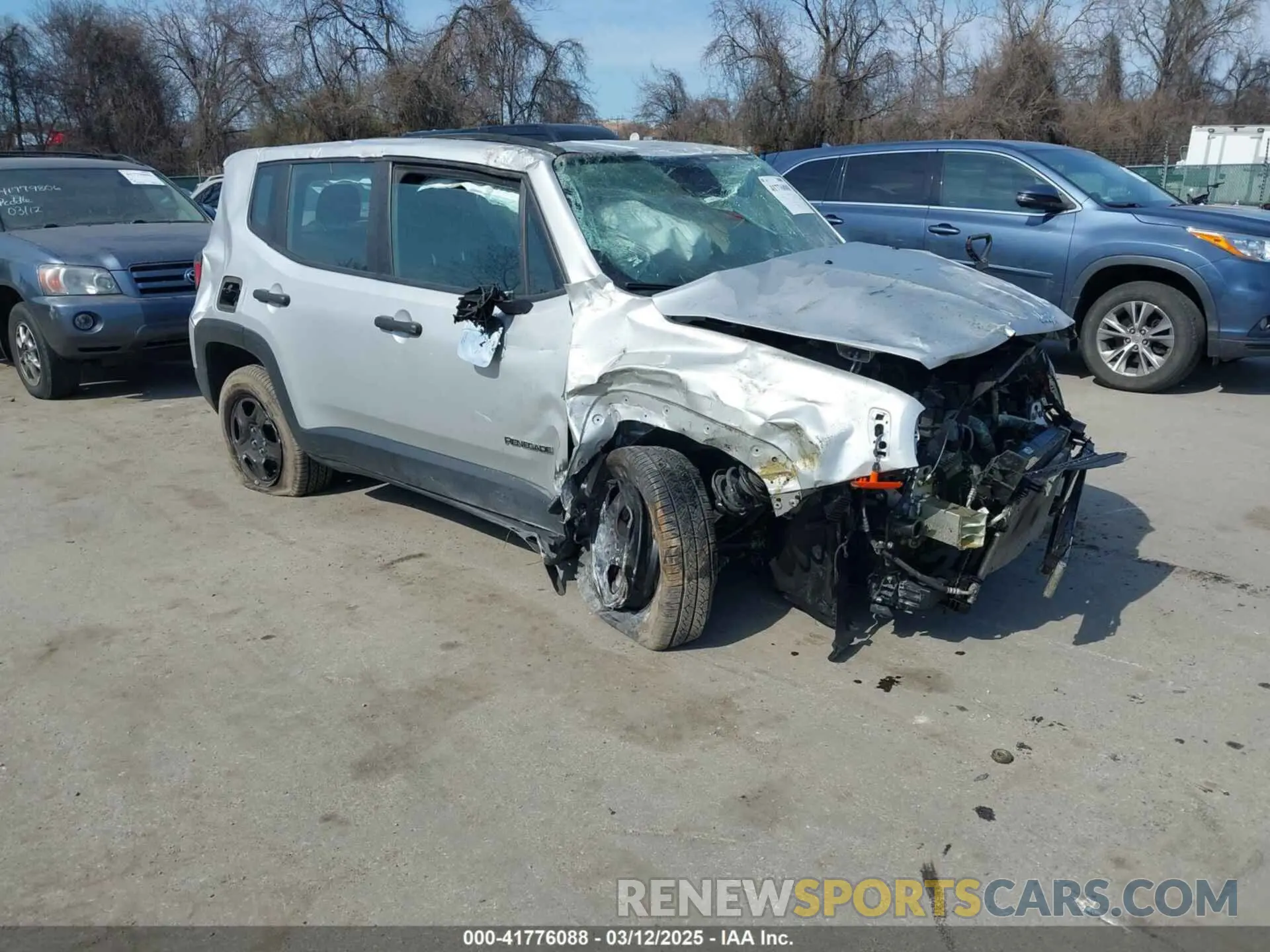 1 Photograph of a damaged car ZACNJCAB0MPM32217 JEEP RENEGADE 2021