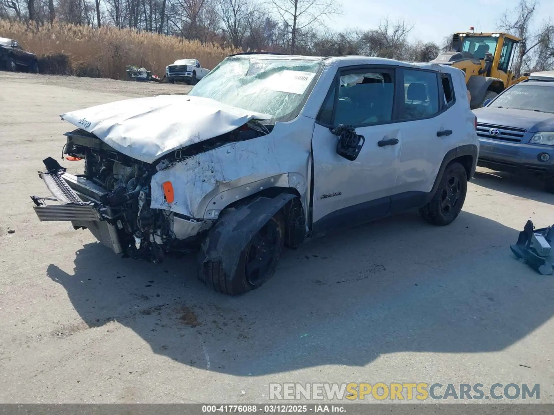 2 Photograph of a damaged car ZACNJCAB0MPM32217 JEEP RENEGADE 2021