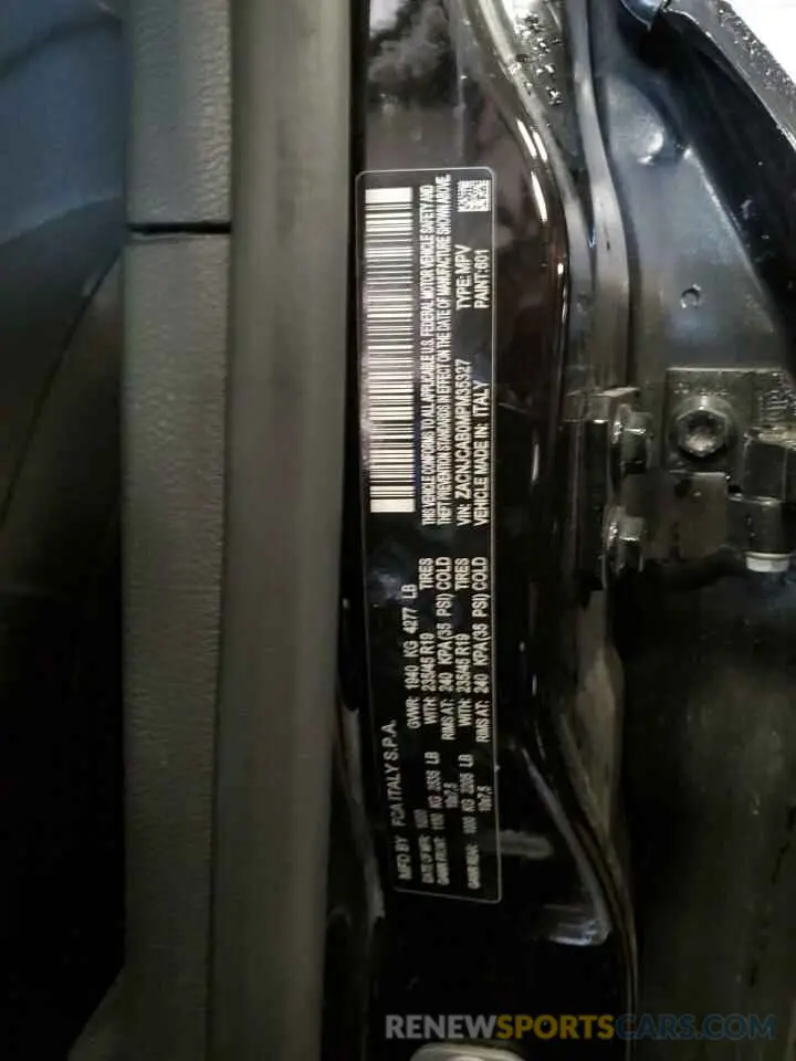 14 Photograph of a damaged car ZACNJCAB0MPM35327 JEEP RENEGADE 2021