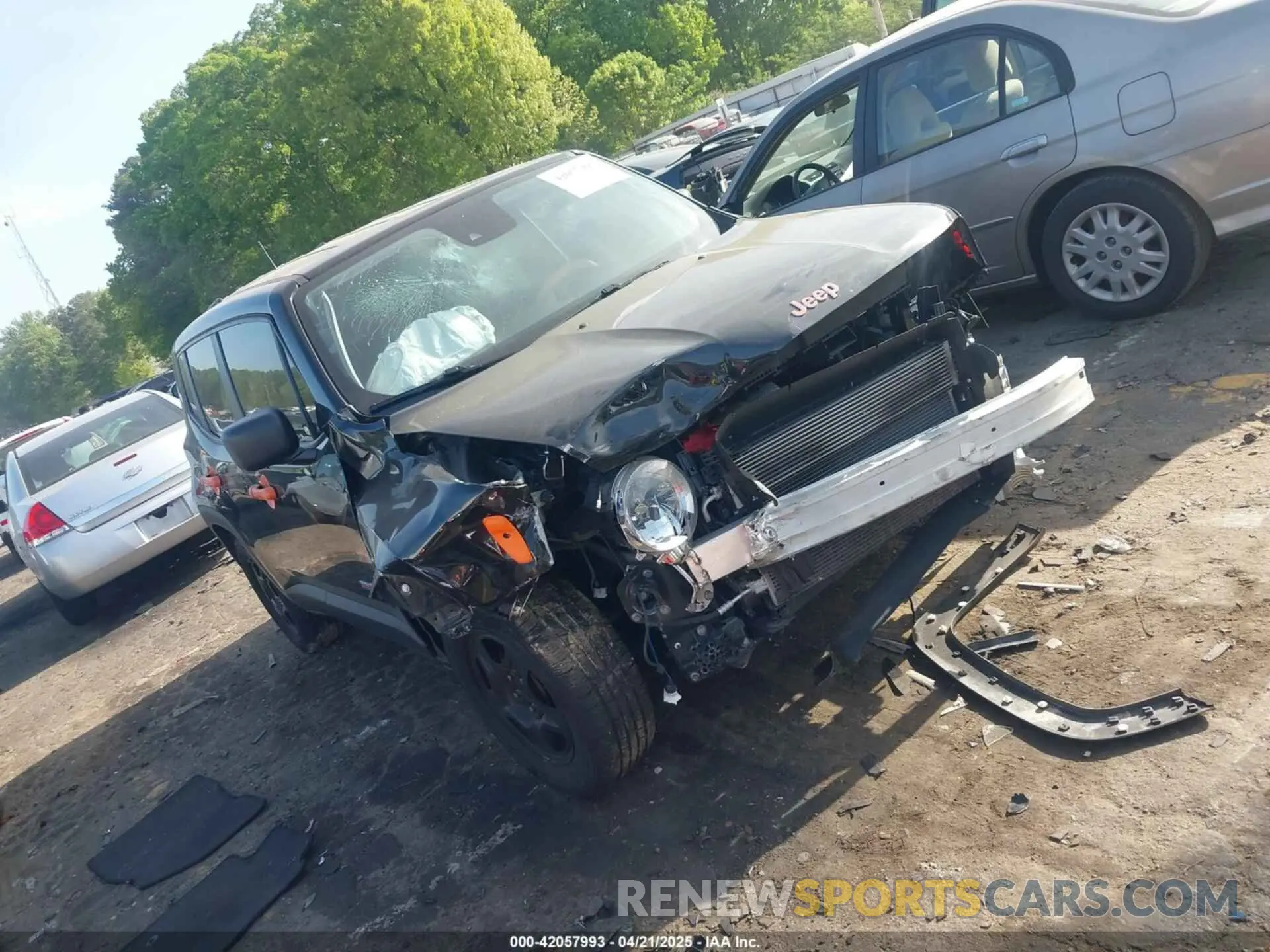 1 Photograph of a damaged car ZACNJCAB0MPM36798 JEEP RENEGADE 2021