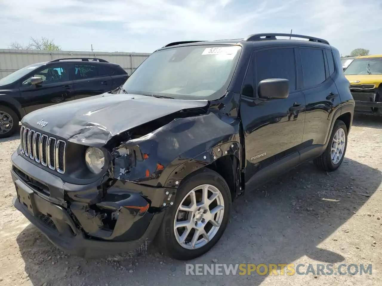 1 Photograph of a damaged car ZACNJCAB1MPM26894 JEEP RENEGADE 2021