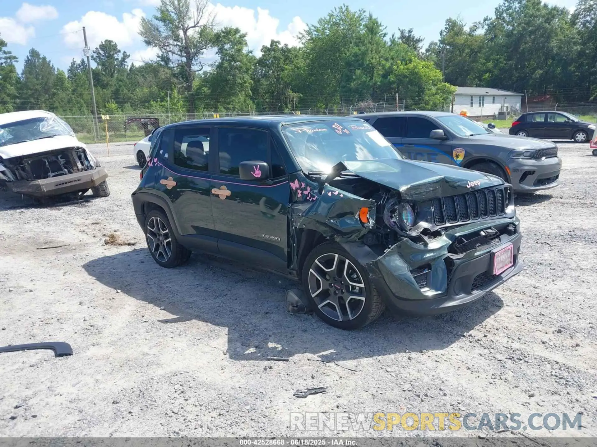 1 Photograph of a damaged car ZACNJCAB1MPM80678 JEEP RENEGADE 2021