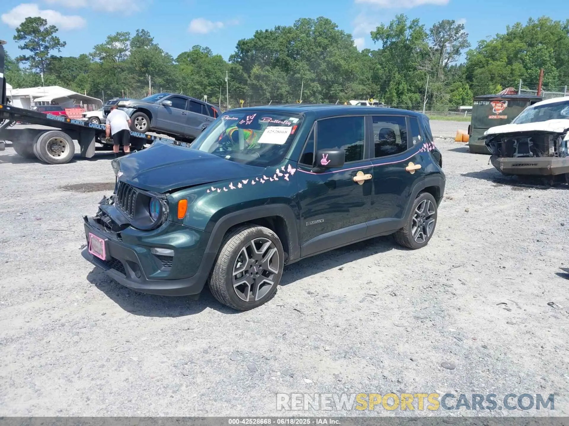 2 Photograph of a damaged car ZACNJCAB1MPM80678 JEEP RENEGADE 2021