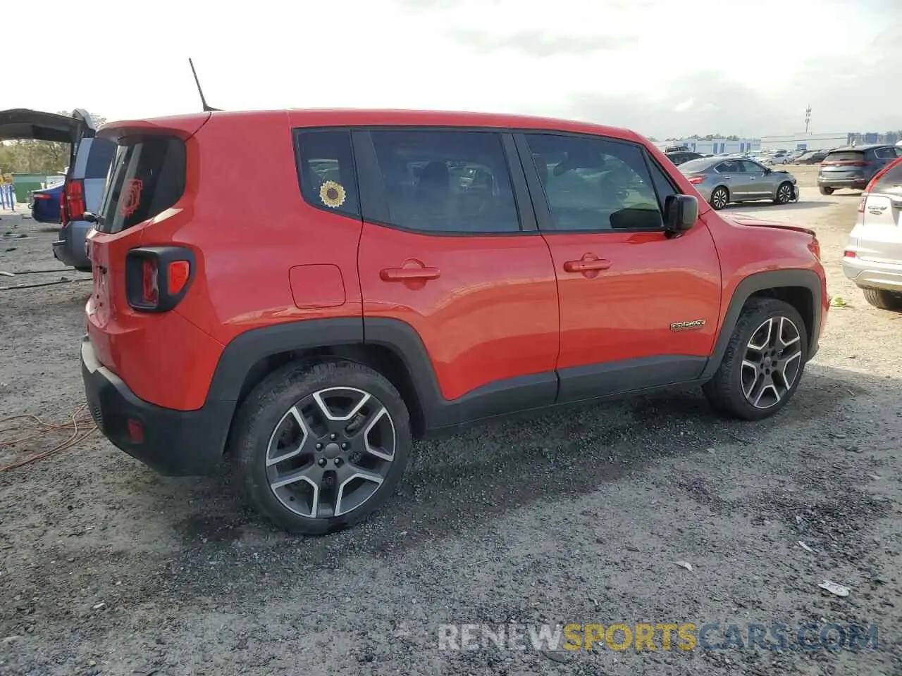 3 Photograph of a damaged car ZACNJCAB2MPM71178 JEEP RENEGADE 2021
