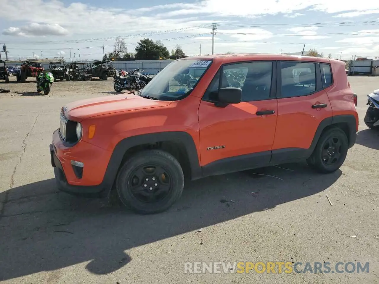 1 Photograph of a damaged car ZACNJCAB3MPM28632 JEEP RENEGADE 2021
