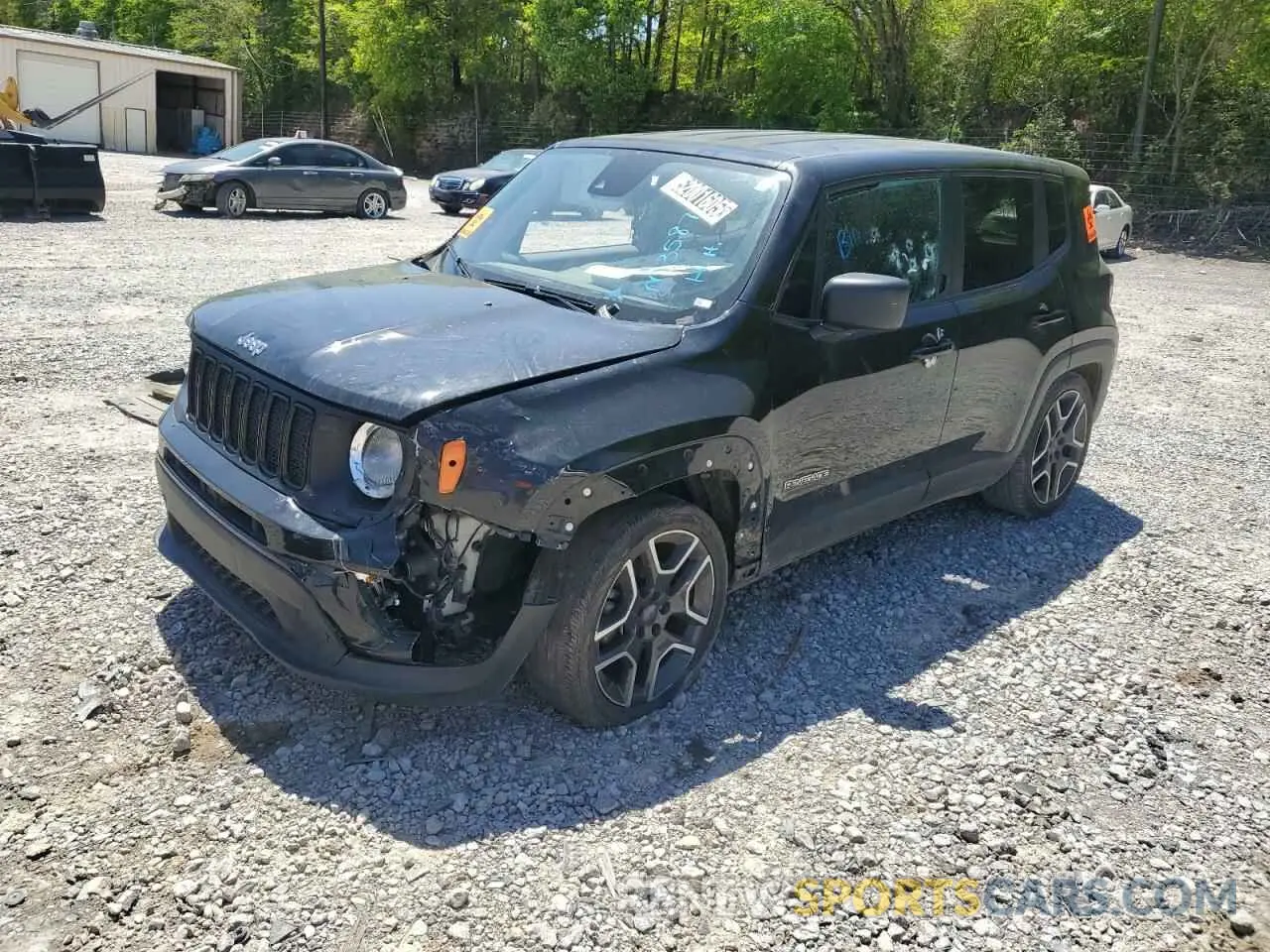1 Photograph of a damaged car ZACNJCAB3MPM35872 JEEP RENEGADE 2021