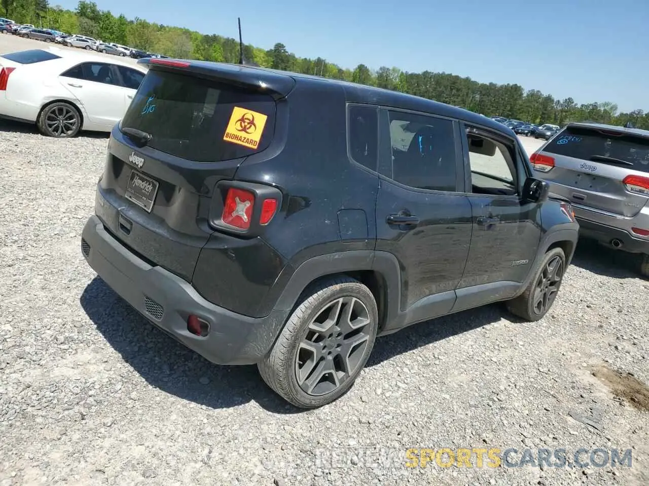 3 Photograph of a damaged car ZACNJCAB3MPM35872 JEEP RENEGADE 2021