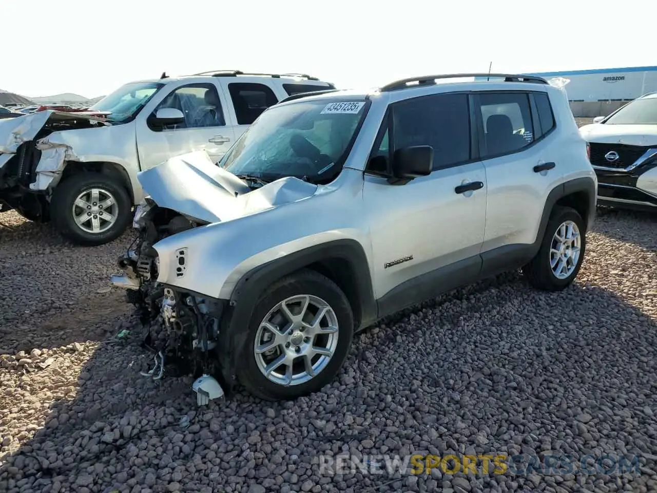 1 Photograph of a damaged car ZACNJCAB5MPM24663 JEEP RENEGADE 2021