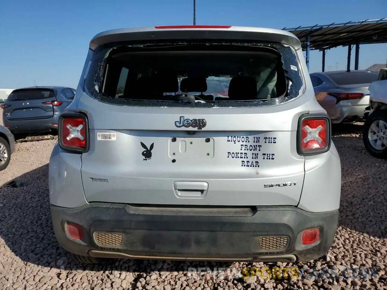 6 Photograph of a damaged car ZACNJCAB5MPM24663 JEEP RENEGADE 2021