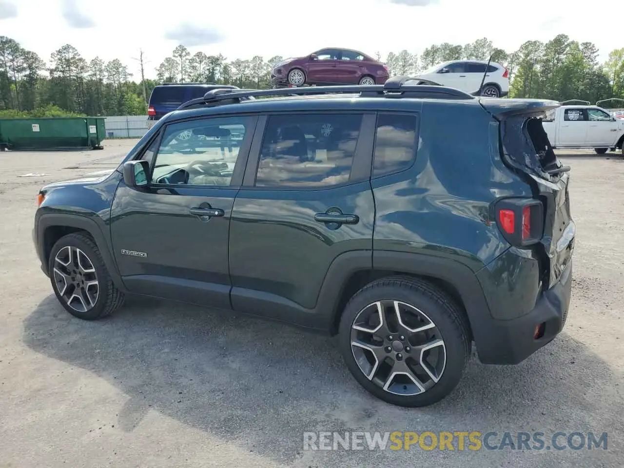 2 Photograph of a damaged car ZACNJCAB5MPM41821 JEEP RENEGADE 2021