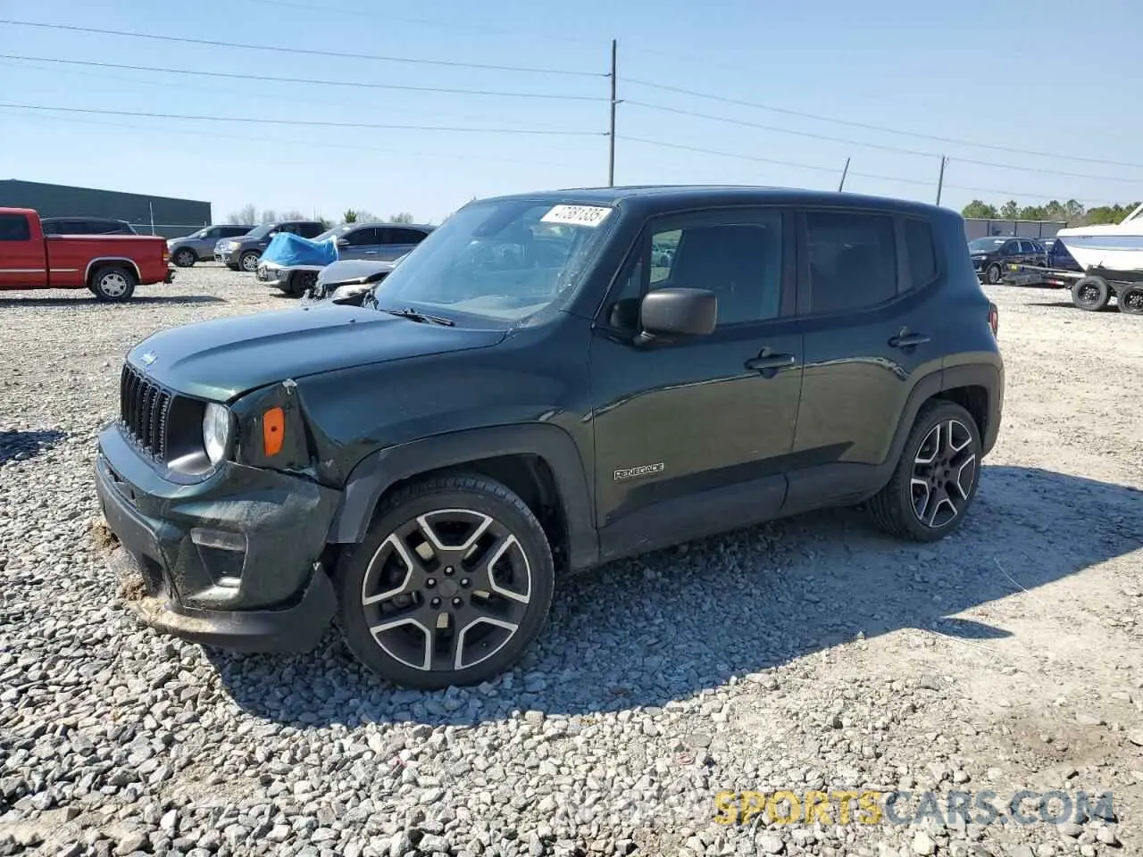 1 Photograph of a damaged car ZACNJCAB6MPM34019 JEEP RENEGADE 2021