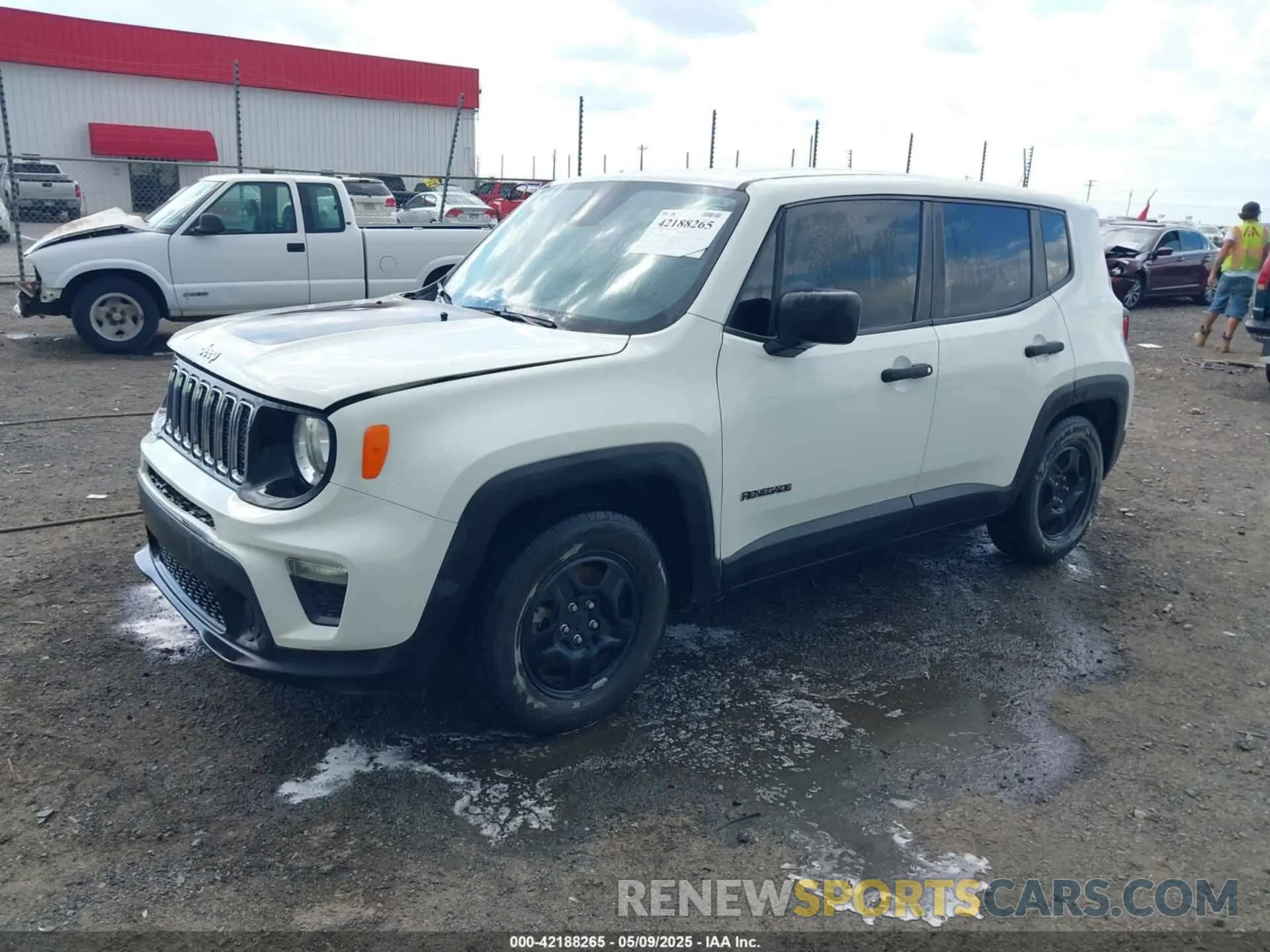 2 Photograph of a damaged car ZACNJCAB7MPM23305 JEEP RENEGADE 2021