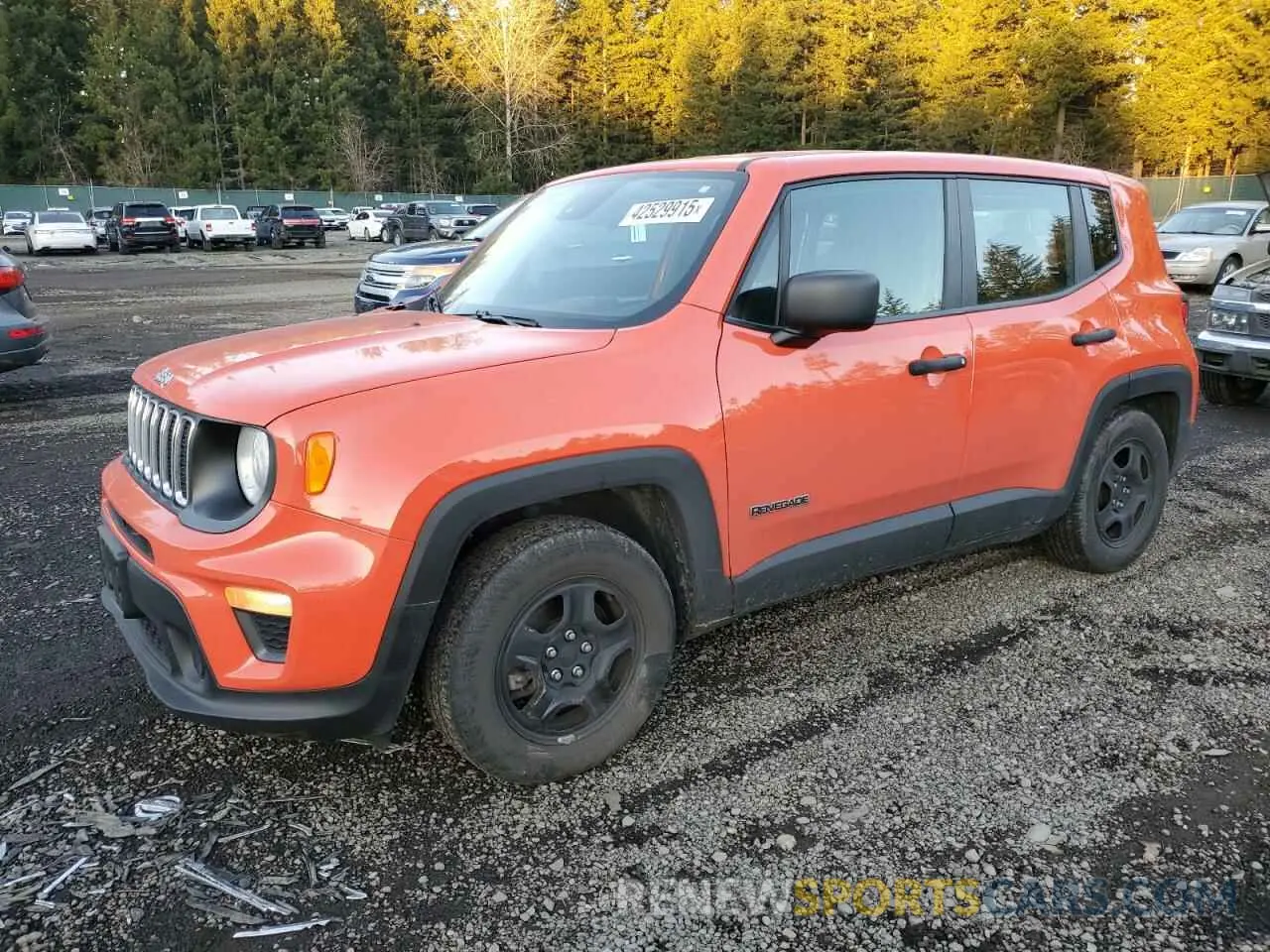 1 Photograph of a damaged car ZACNJCAB8MPM23863 JEEP RENEGADE 2021