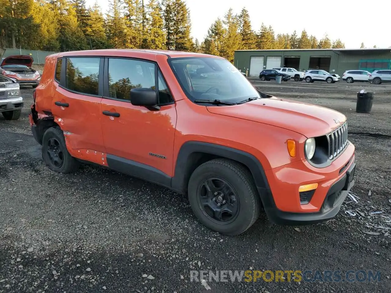 4 Photograph of a damaged car ZACNJCAB8MPM23863 JEEP RENEGADE 2021