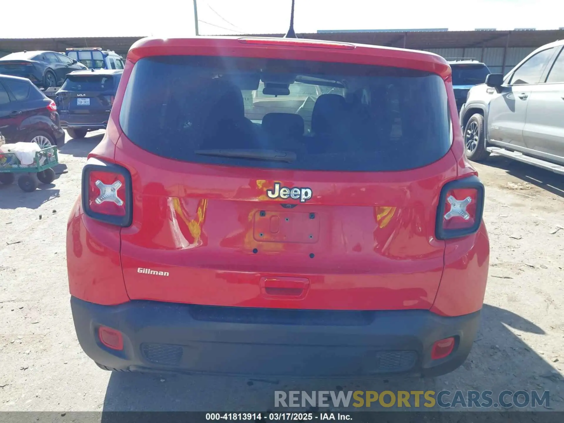 16 Photograph of a damaged car ZACNJCAB8MPM72920 JEEP RENEGADE 2021