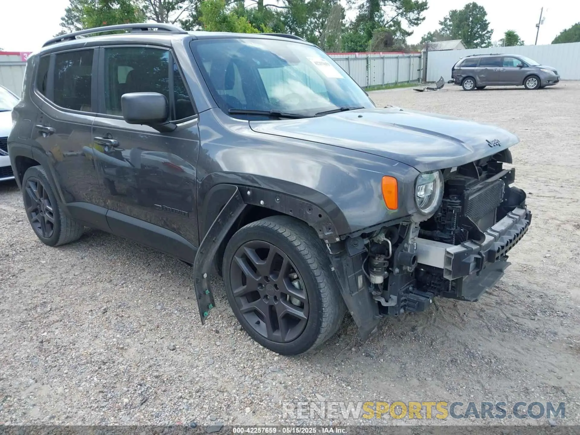 1 Photograph of a damaged car ZACNJCB14MPM71348 JEEP RENEGADE 2021