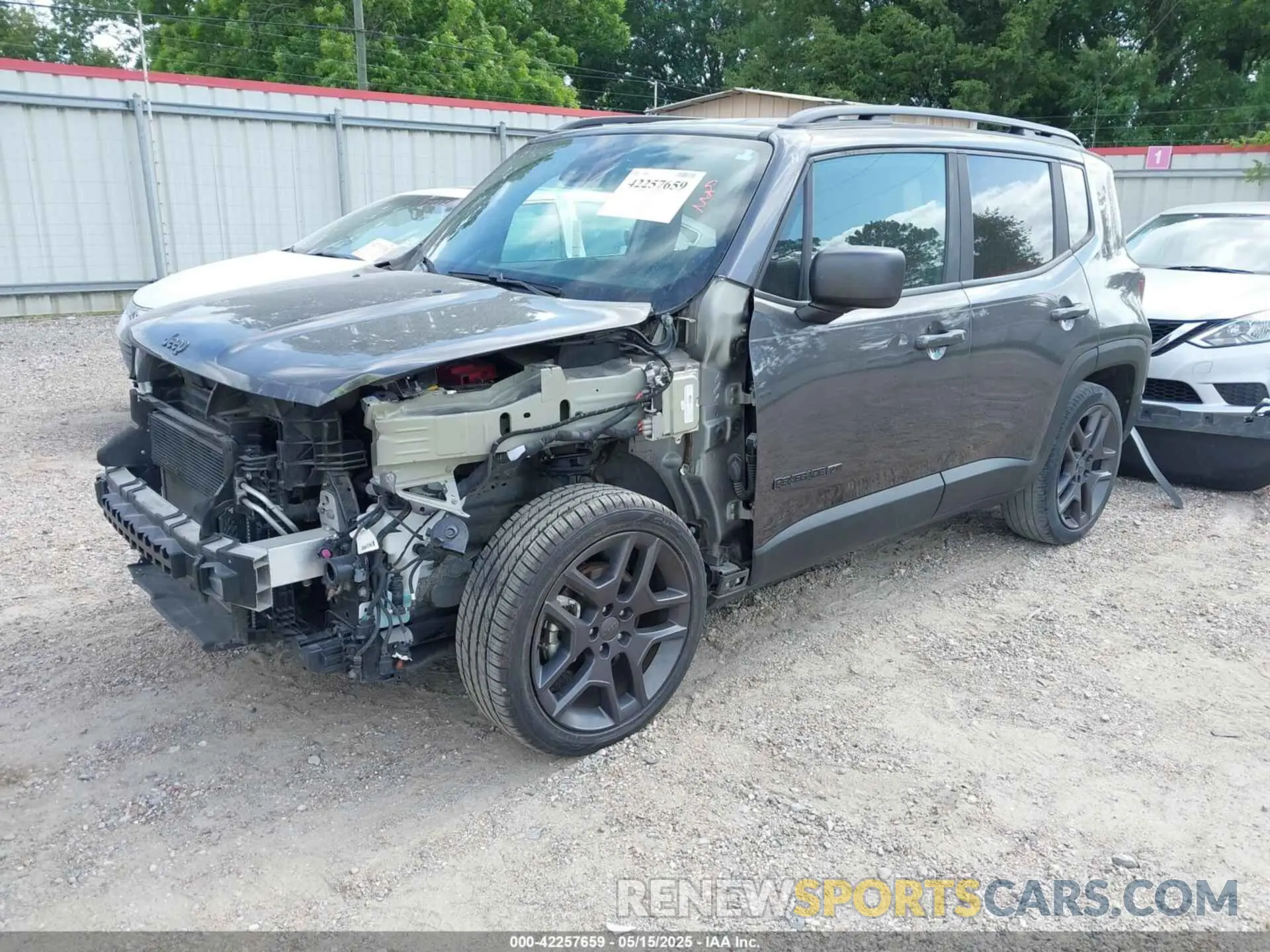 2 Photograph of a damaged car ZACNJCB14MPM71348 JEEP RENEGADE 2021