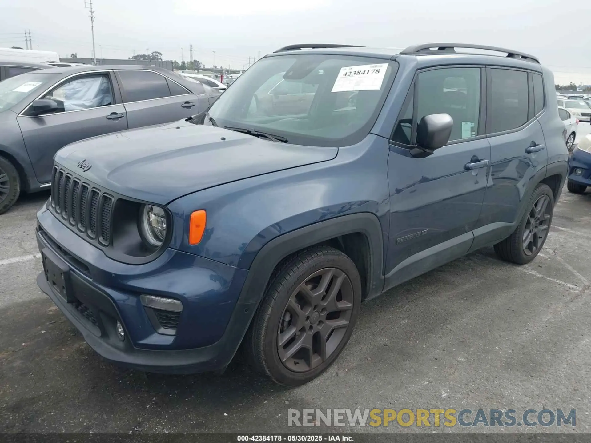 2 Photograph of a damaged car ZACNJCB17MPM43754 JEEP RENEGADE 2021