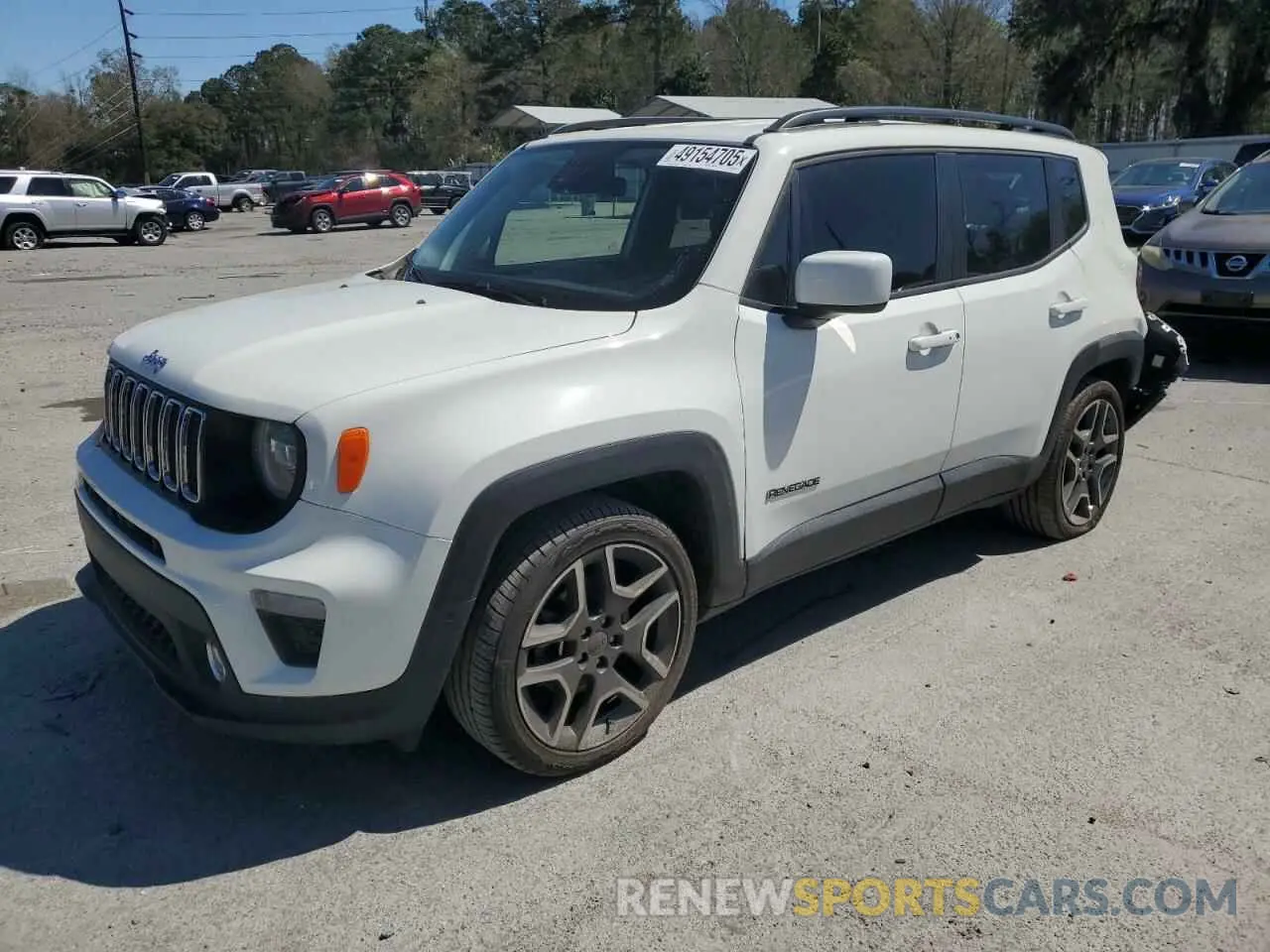 1 Photograph of a damaged car ZACNJCB1XMPM33235 JEEP RENEGADE 2021