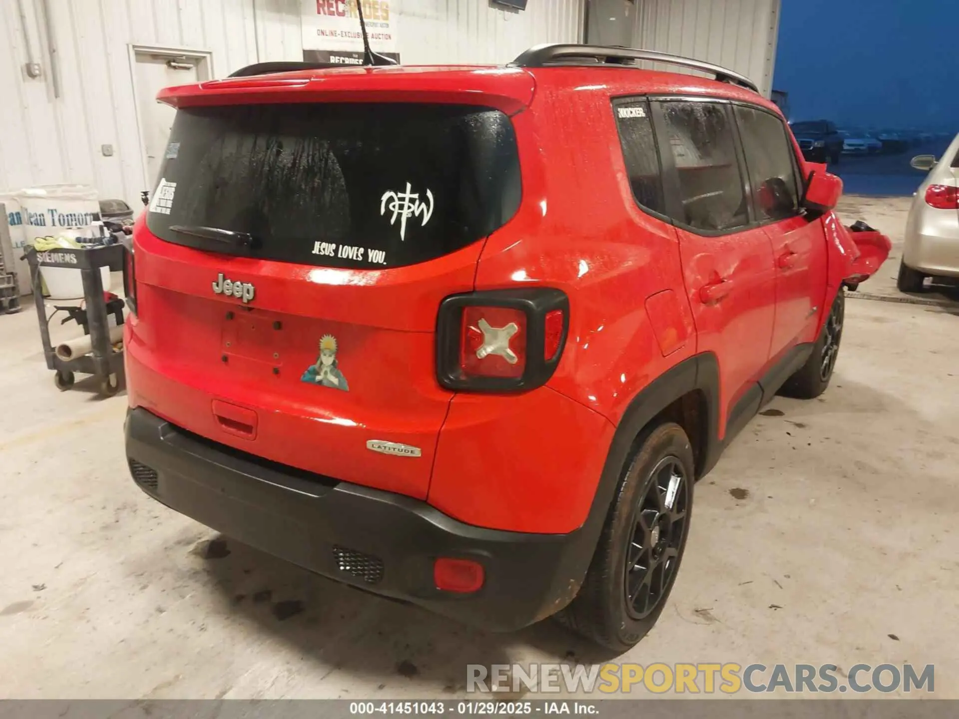 4 Photograph of a damaged car ZACNJCBB0MPM36606 JEEP RENEGADE 2021