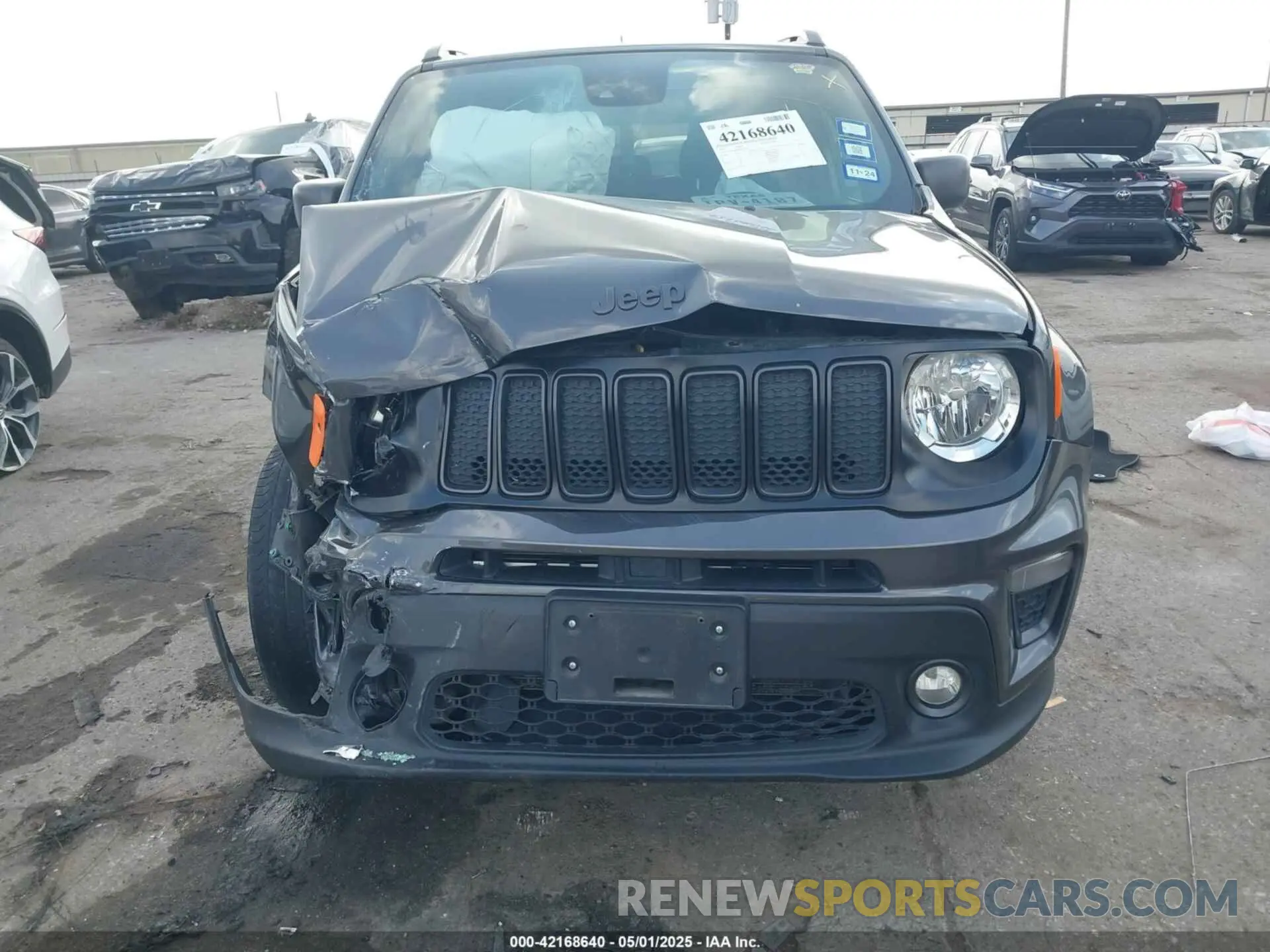 12 Photograph of a damaged car ZACNJCBB0MPM51753 JEEP RENEGADE 2021