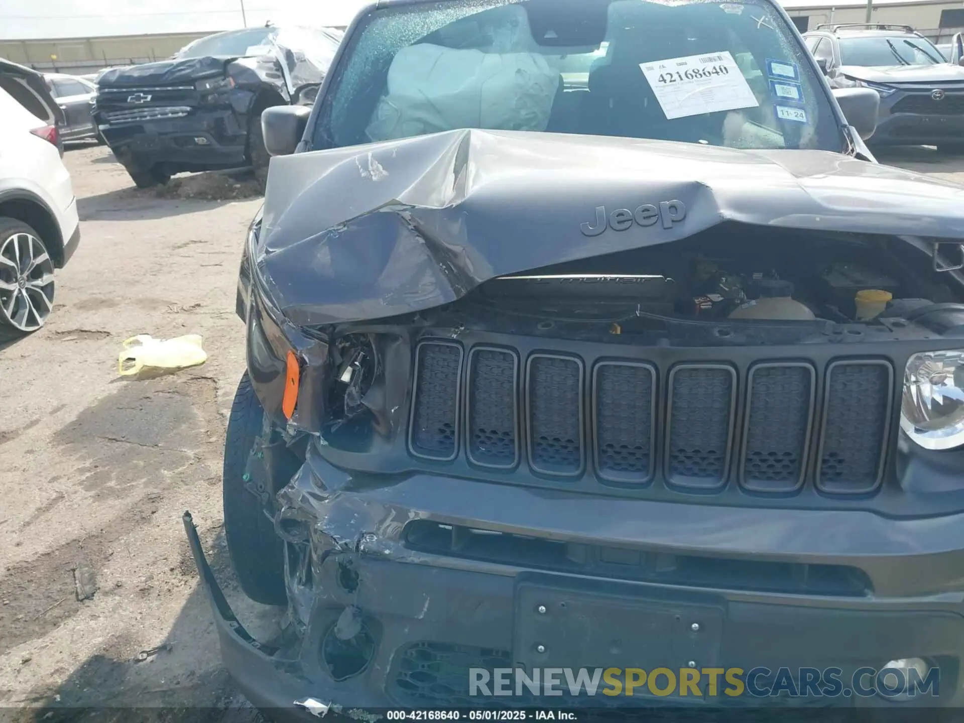6 Photograph of a damaged car ZACNJCBB0MPM51753 JEEP RENEGADE 2021