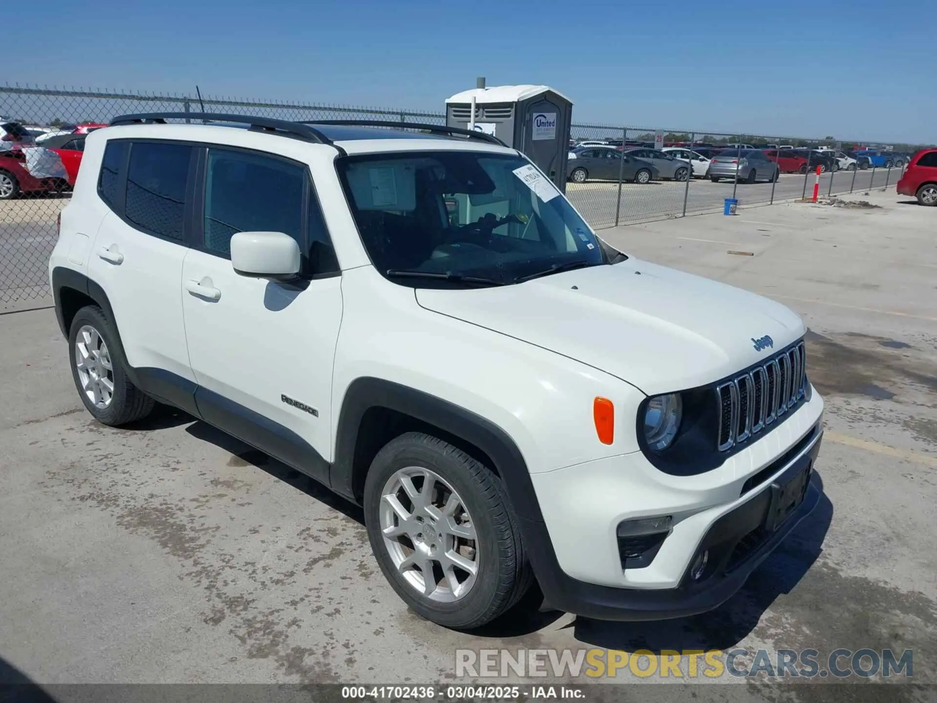 1 Photograph of a damaged car ZACNJCBB0MPM98300 JEEP RENEGADE 2021