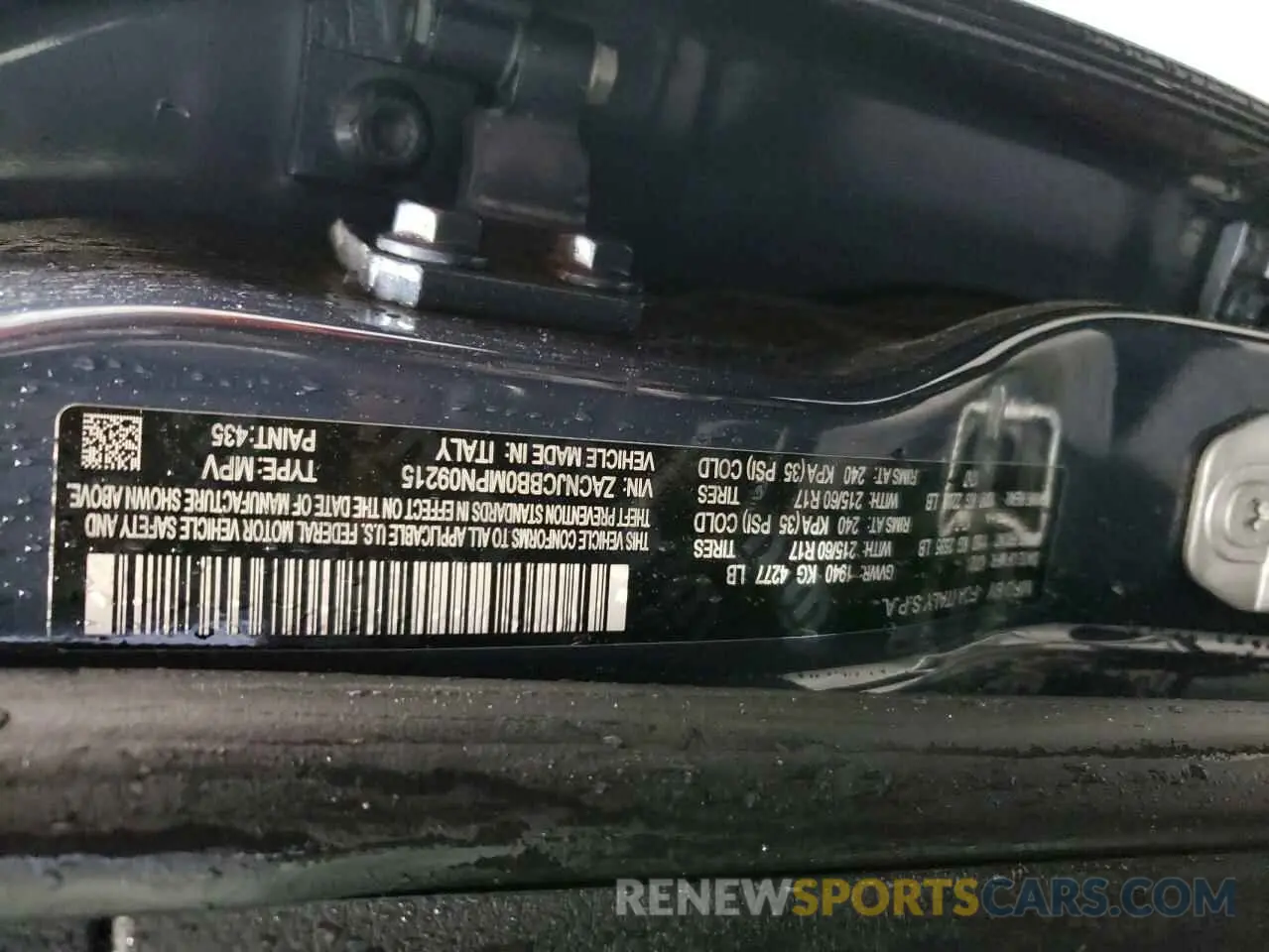 13 Photograph of a damaged car ZACNJCBB0MPN09215 JEEP RENEGADE 2021