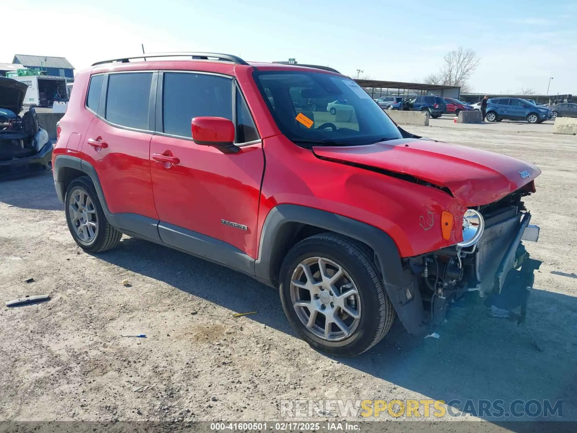 1 Photograph of a damaged car ZACNJCBB1MPM23962 JEEP RENEGADE 2021