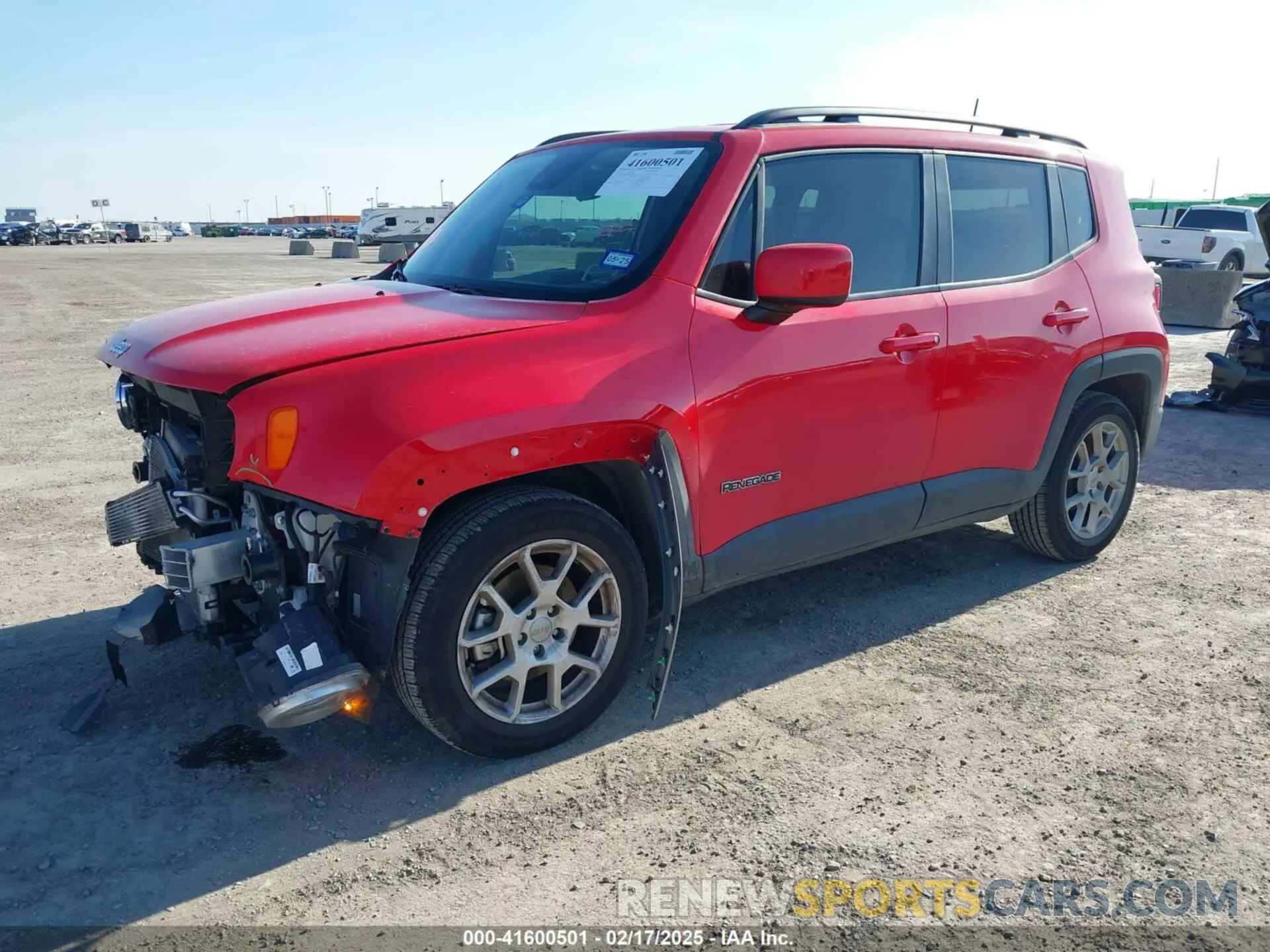 2 Photograph of a damaged car ZACNJCBB1MPM23962 JEEP RENEGADE 2021