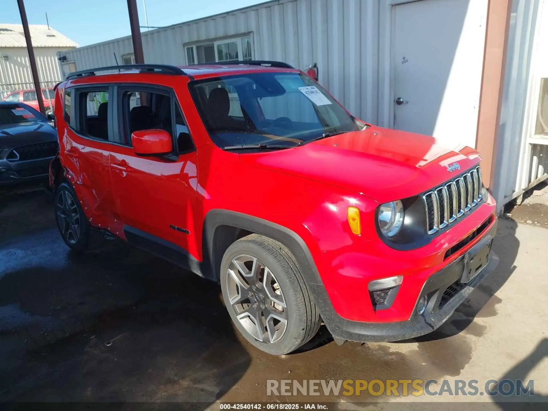 1 Photograph of a damaged car ZACNJCBB1MPM25582 JEEP RENEGADE 2021
