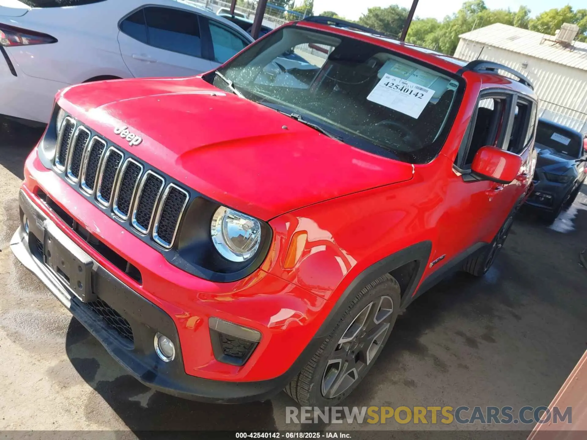 2 Photograph of a damaged car ZACNJCBB1MPM25582 JEEP RENEGADE 2021