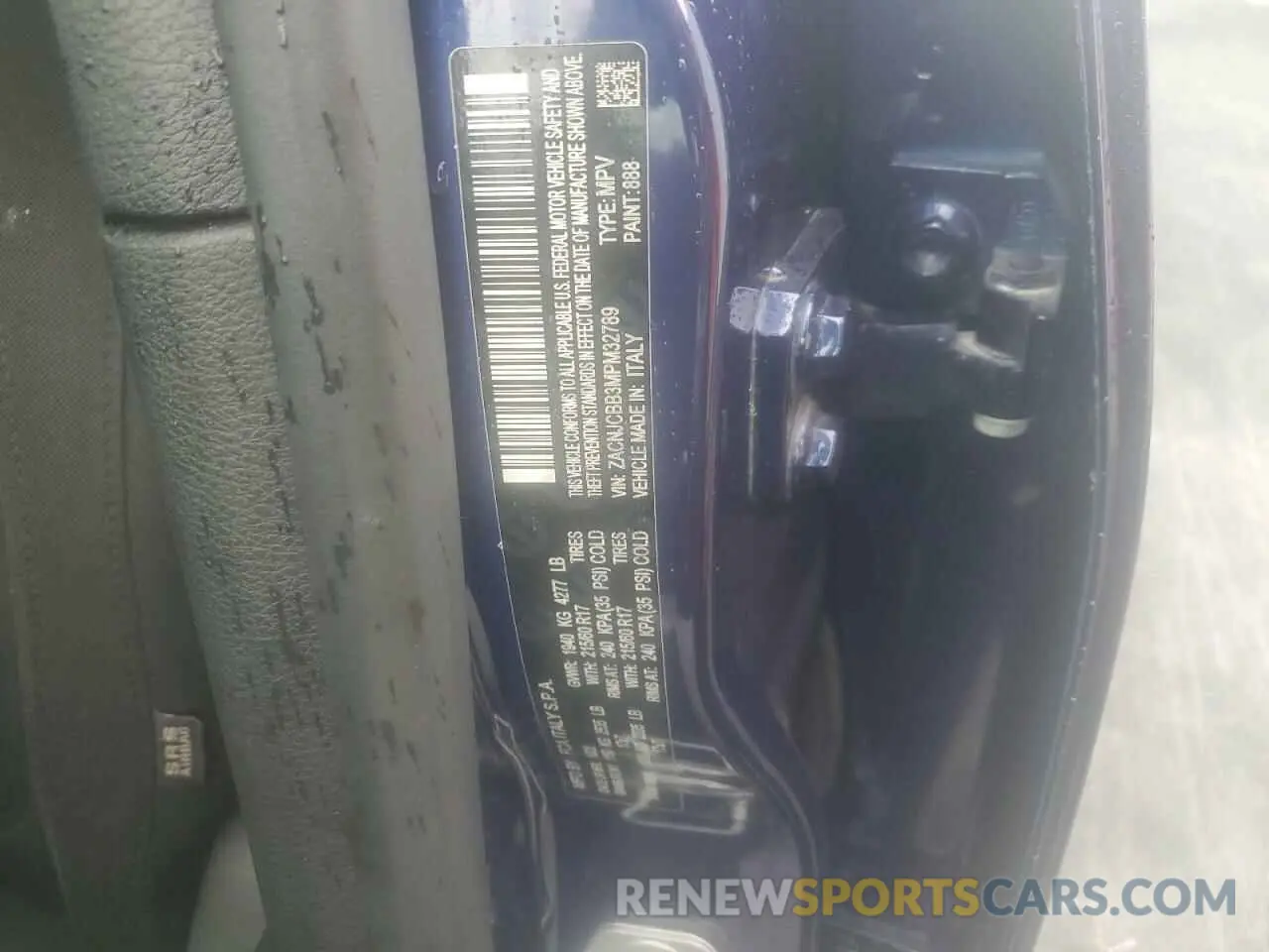13 Photograph of a damaged car ZACNJCBB3MPM32789 JEEP RENEGADE 2021